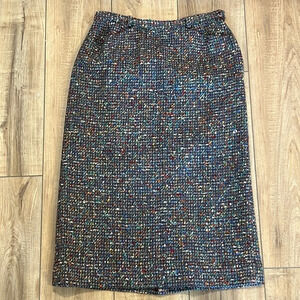 Century of Boston - wool/tweed rainbow a-line skirt